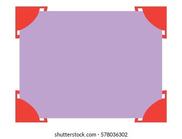 Frame for announcement