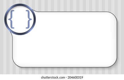 frame for any text with brackets