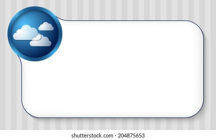 frame for any text with clouds