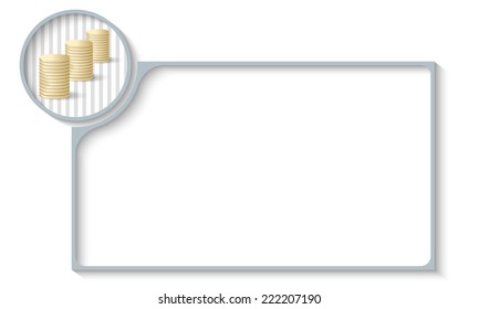 frame for any text with coin