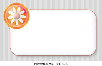frame for any text with flower
