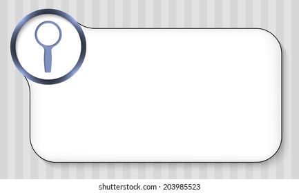 frame for any text with magnifier