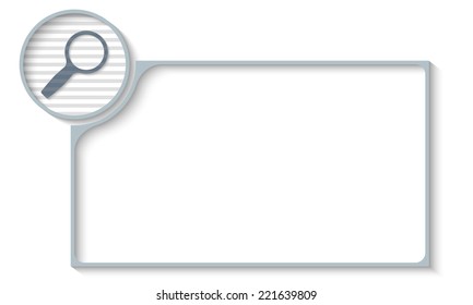 frame for any text with magnifier