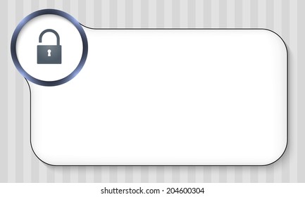 frame for any text with padlock