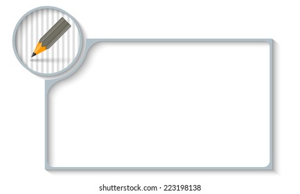 frame for any text with pencil