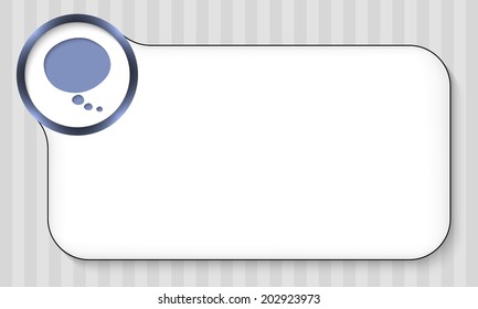 frame for any text with speech bubble