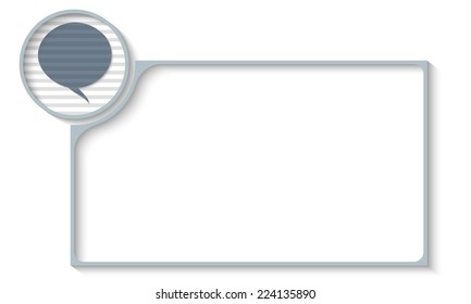 frame for any text with speech bubble