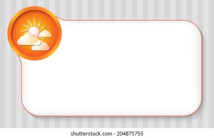 frame for any text with sun and clouds