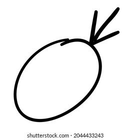 Frame and arrow for infographics, black, linear, white background. vector illustration element handdraw doodle