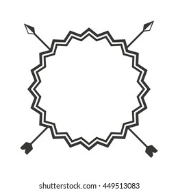 frame with arrows isolated icon design, vector illustration  graphic 
