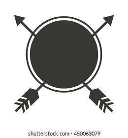 frame with arrows isolated icon design, vector illustration  graphic 