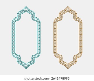 Frame art and border design pack with decorative plant illustrations, ideal for poster, branding, and invitation cover templates