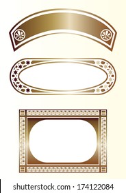 Frame of art deco