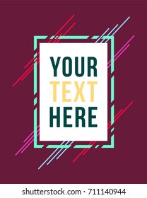 Frame art design abstract background