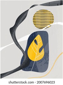 Frame art design minimal background abstract illustration EPS10 neutral tone shape