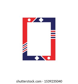 Frame art design stock vector template
