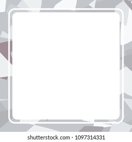 Frame art design template abstract background vector with white space
