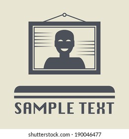 Frame or art icon or sign, vector illustration