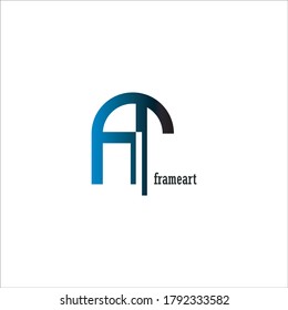 Frame art logo Suitable for art companies