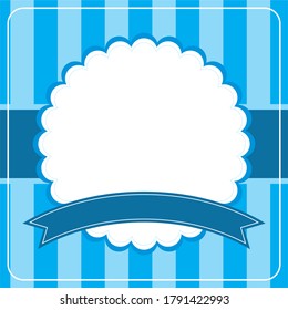 frame Baby shower template design. vector illustration