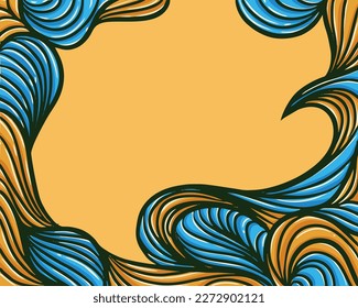 
frame background with abstract decoration