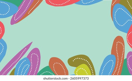 frame background abstract joyful design 