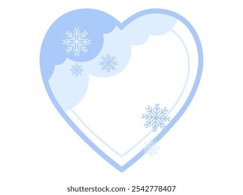 Plano de fundo quadro Natal flocos de neve e nuvem