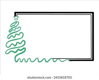 Frame Background Christmas Tree Illustration