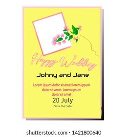 Frame Background. For Creative Templates, Cards, Color Covers Set,wedding invitation. Vector Illustration design simple and easy to use.