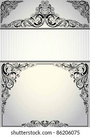 Frame background design.Background retro frame label design, black colored.Each of elements can easily regroup and remove.