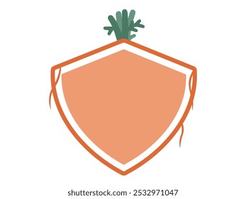 Ilustração da Cenoura de Páscoa do Quadro