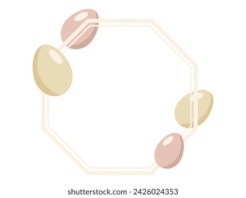 Frame Background Easter Eggs Illustration