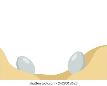 Ilustración de los huevos de Pascua