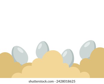 Ilustración de los huevos de Pascua