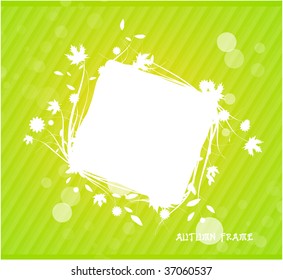 Frame background. Green design