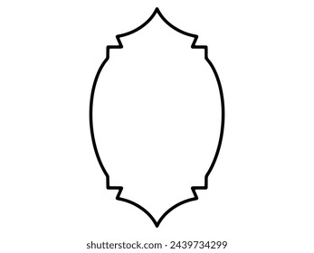 Frame Background Islamic Line Art