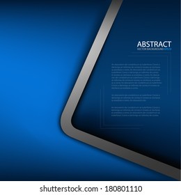 frame background on blue board for text and message design on blue background for modern artwork design , Vector 
