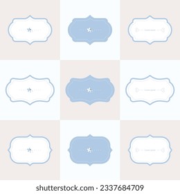 Frame background in pastel color.