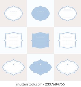 Frame background in pastel color.