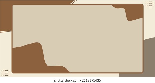 Fondo del marco con color marrón suave
