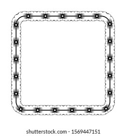 frame for background or text and calligraphy. delimiter vintage or retro style. border with a flat design and isolated white background.