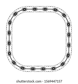 frame for background or text and calligraphy. delimiter vintage or retro style. border with a flat design and isolated white background.