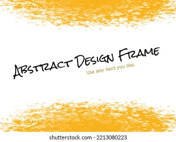 Frame background with yellow color abstract watercolor_ink splashed design