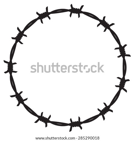 Frame barbed wire