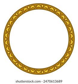 Frame in baroque style. Decorative curling design.