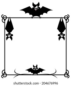 frame with bats