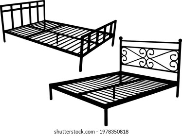 The frame beds in the set are large.