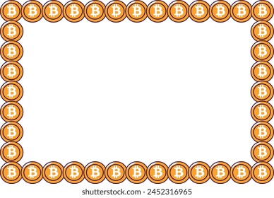 Frame bitcoin, btc, for background