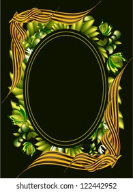 the frame is black
