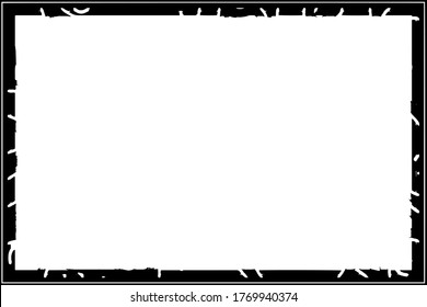 Marco negro sobre fondo blanco con estilo de fondo gris